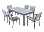 Ensemble MAGDA - Table de jardin 180 cm + 4 chaises + 2 fauteuils