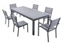 Ensemble MAGDA - Table de jardin 220 cm + 6 chaises + 2 fauteuils