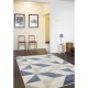 Tapis MICHA Bleu et beige - 120 x 170 cm